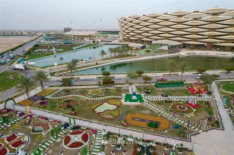 البصرة.. افتتاح معرض الزهور على حدائق المدينة الرياضية (صور)